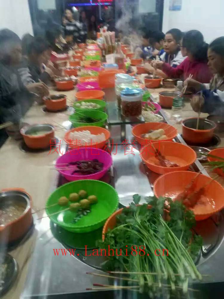 佛山自助旋转麻辣烫火锅设备图 L型旋转麻辣烫火锅设备哪里有批发?