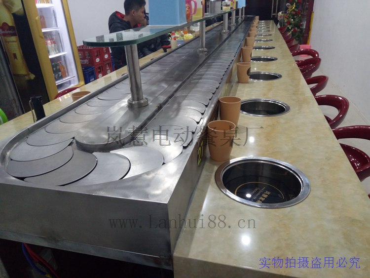绿色自动回转火锅设备定制 自动回转火锅加盟价格