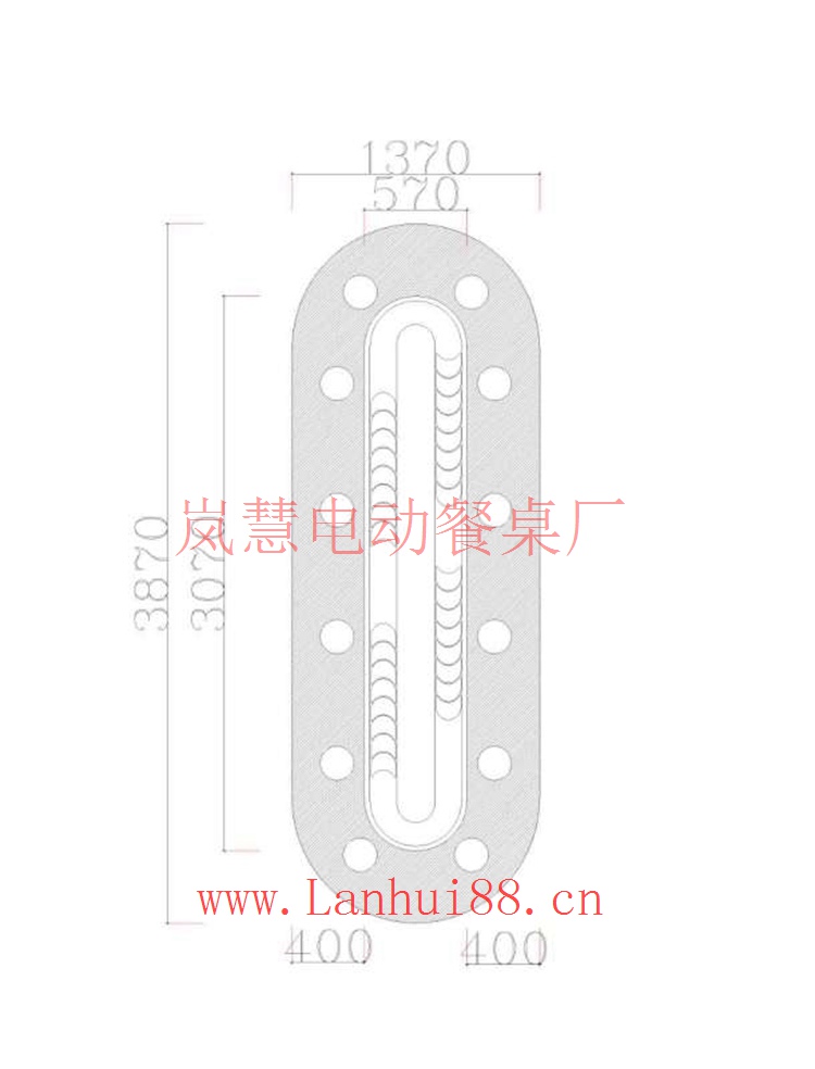 输送带长方形餐桌厂家订制 输送带长方形餐桌厂家直销全国包邮