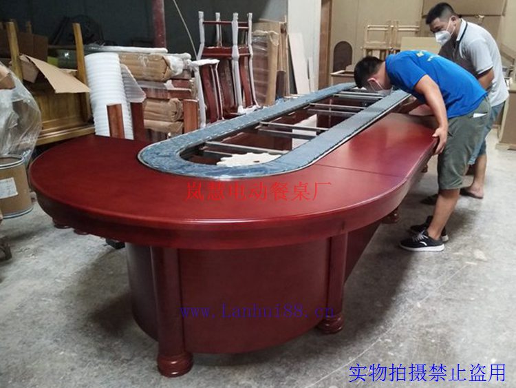 环形回转输送台桌 传送带月牙回旋餐桌厂家直销